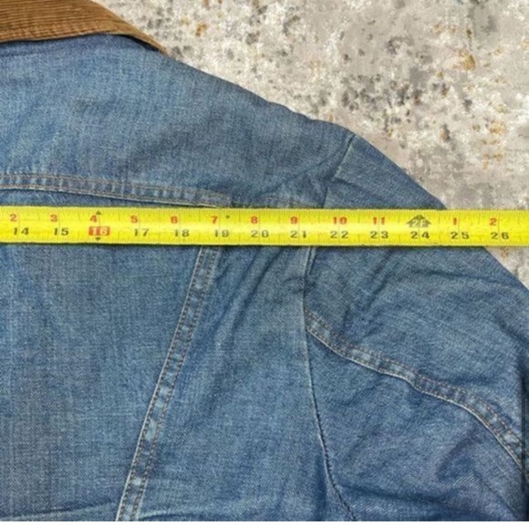 VINTAGE 1970 | Maverick Blue Bell Sherpa Denim Trucker Jacket Corduroy - Picture 4 of 15